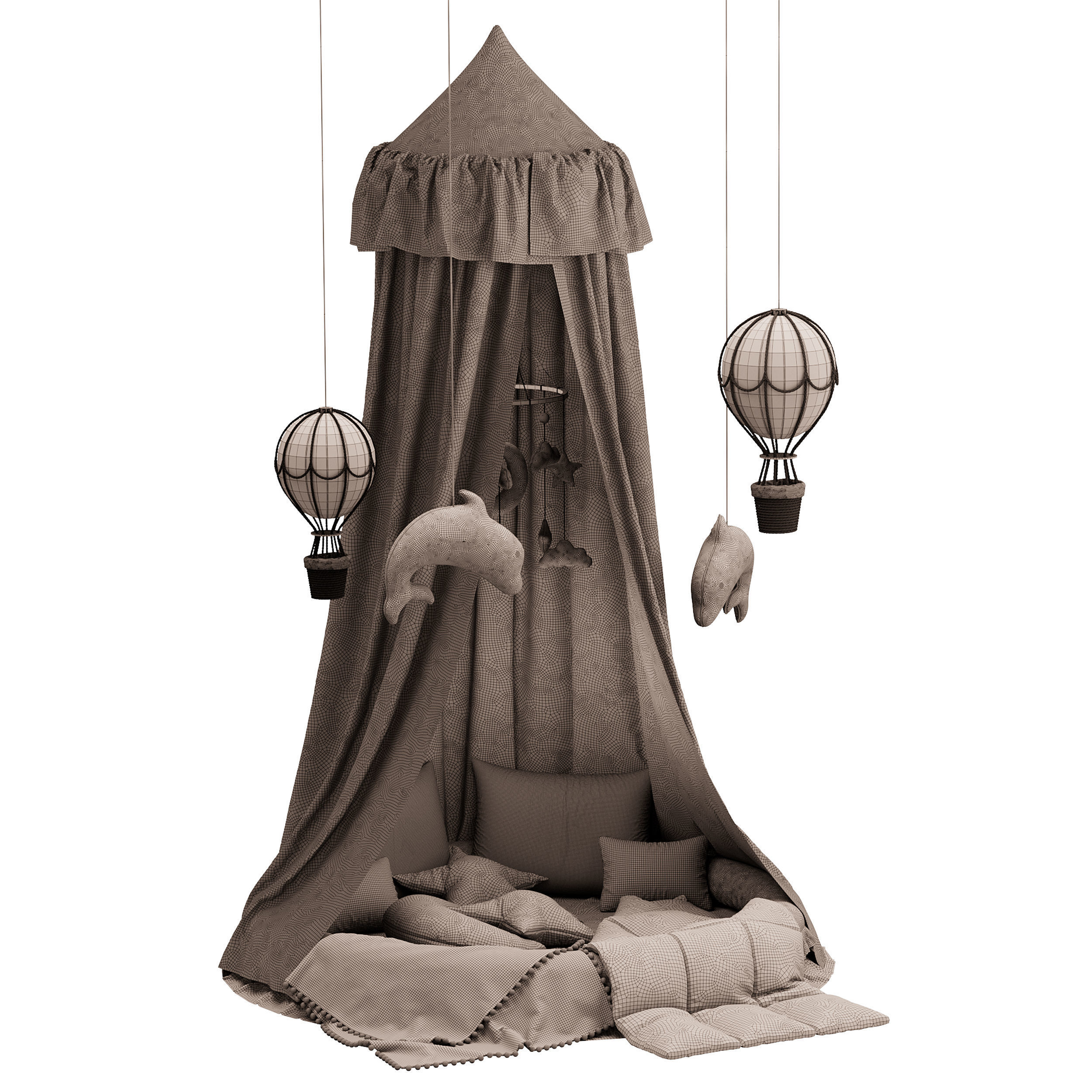 Baby bed 3 3D model_13