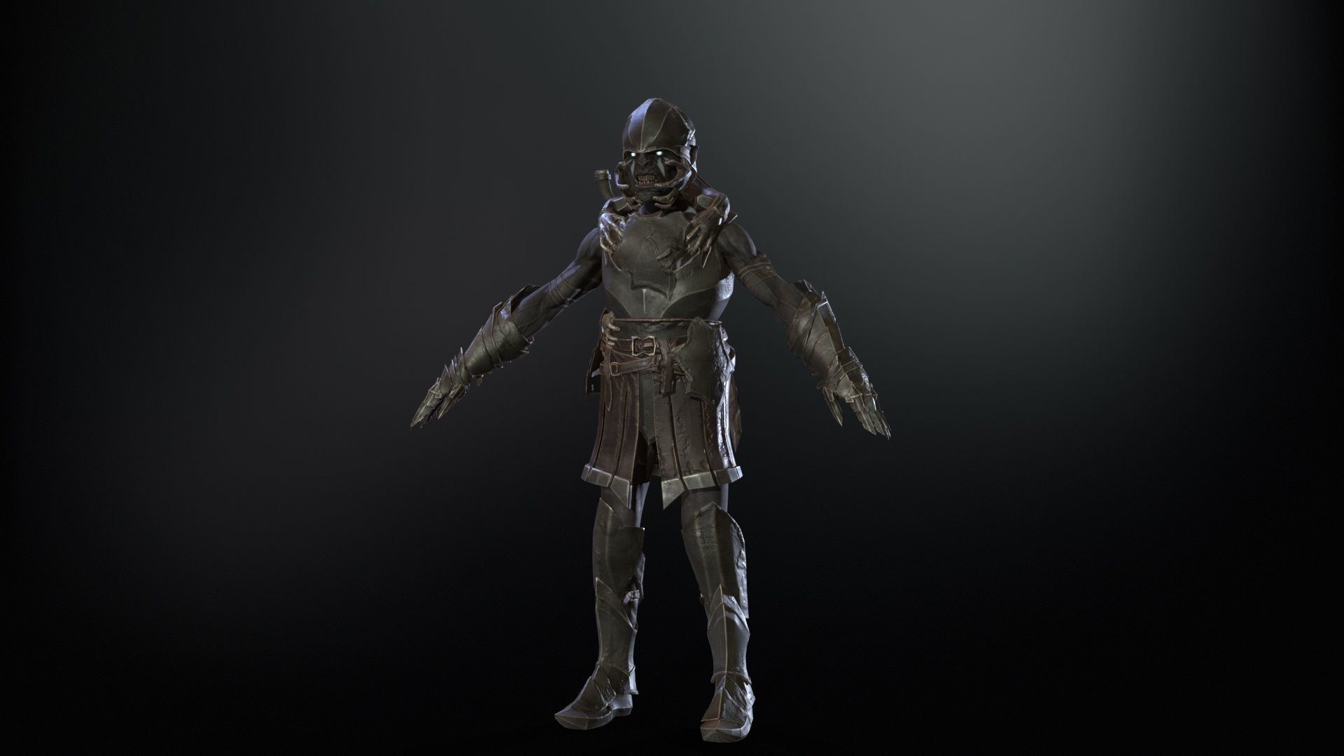 SkinnyOrc20 Low-poly 3D model_22