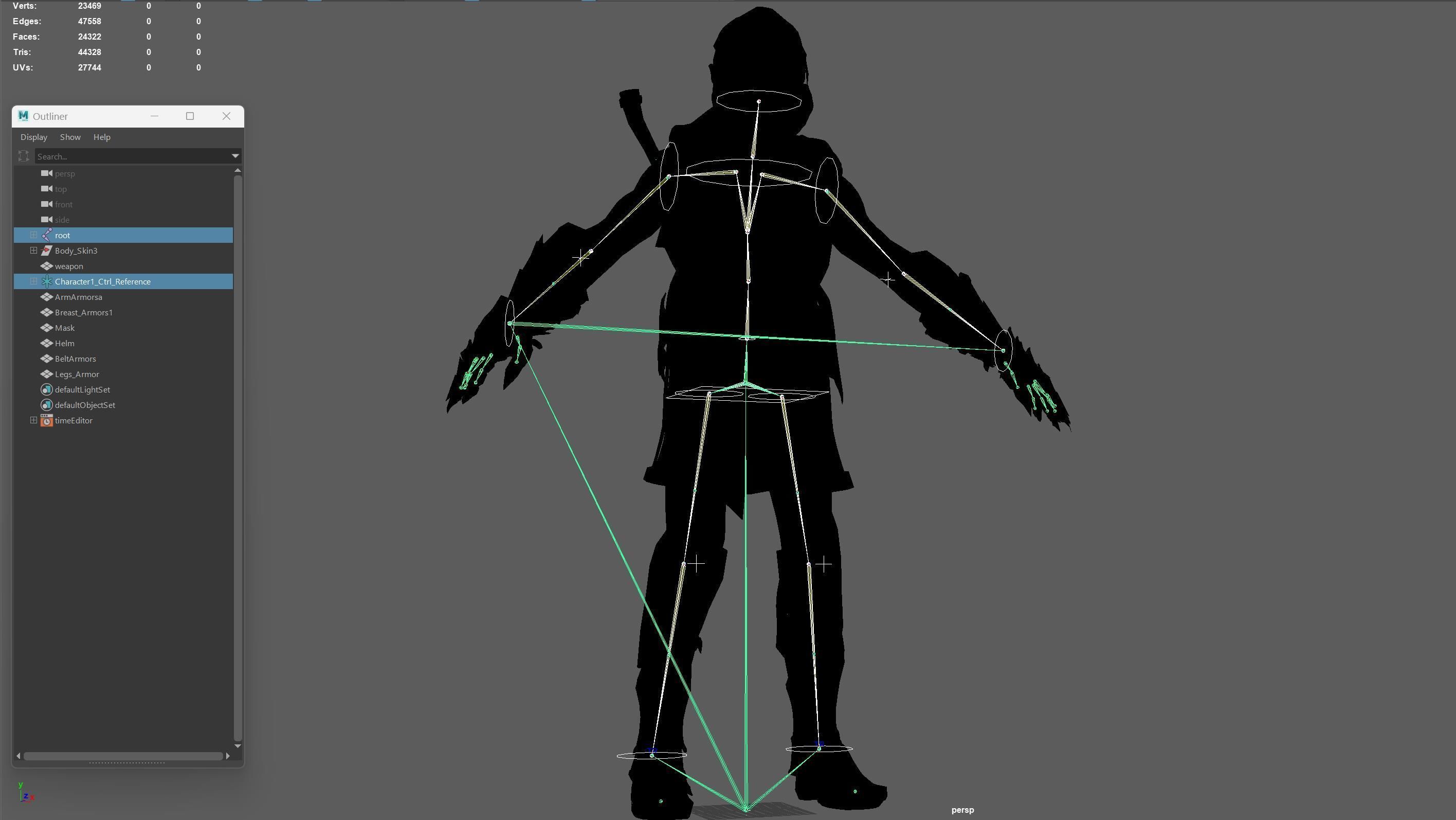 SkinnyOrc20 Low-poly 3D model_25