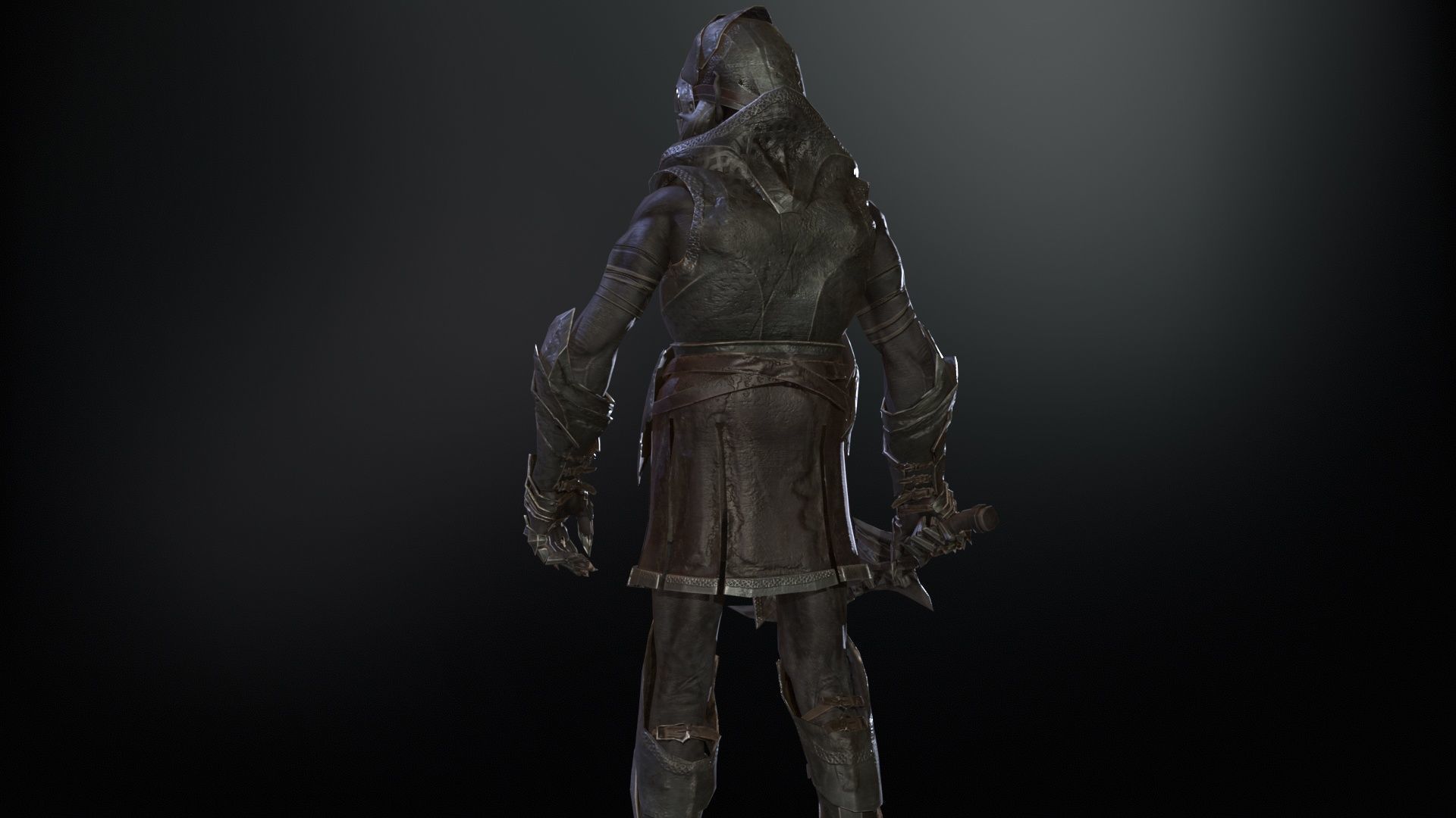 SkinnyOrc20 Low-poly 3D model_15