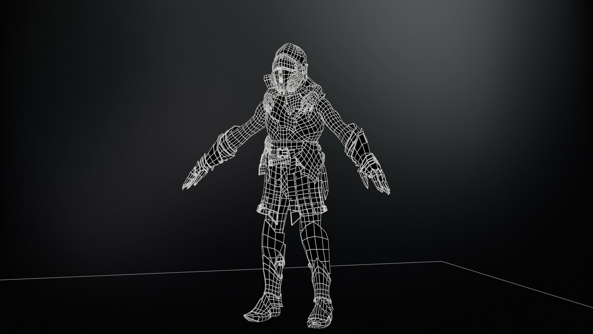 SkinnyOrc20 Low-poly 3D model_20