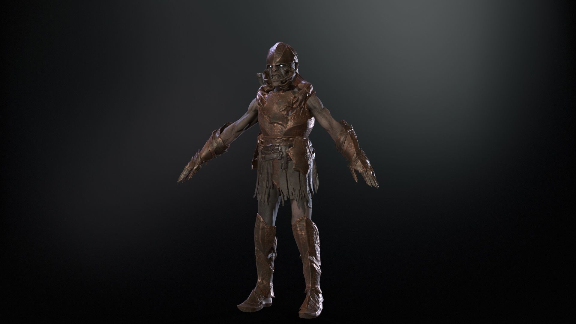 SkinnyOrc20 Low-poly 3D model_18