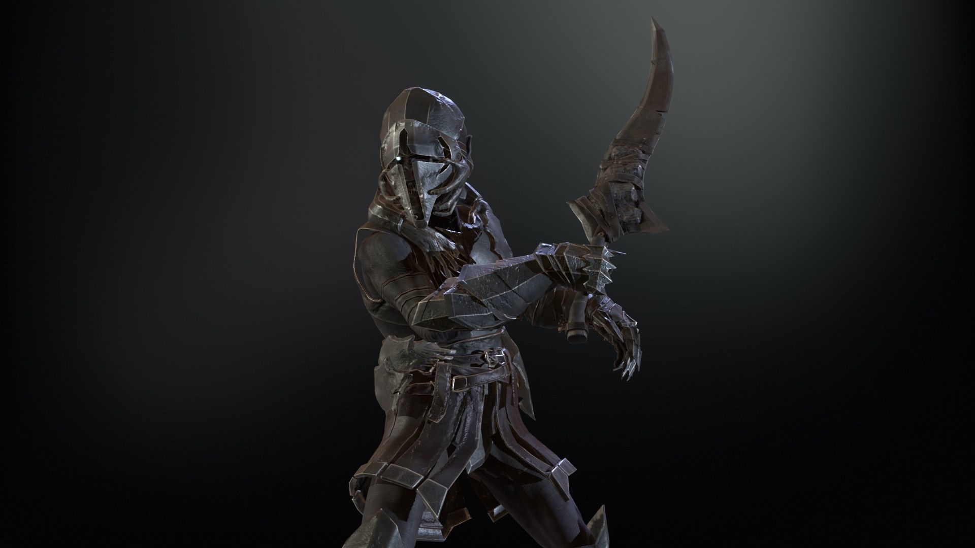 SkinnyOrc20 Low-poly 3D model_8