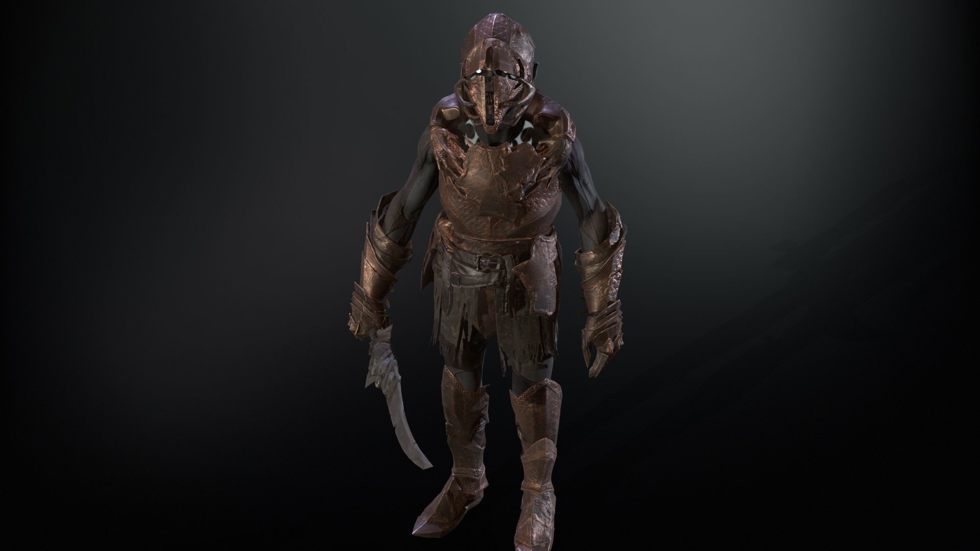 SkinnyOrc20 Low-poly 3D model_13