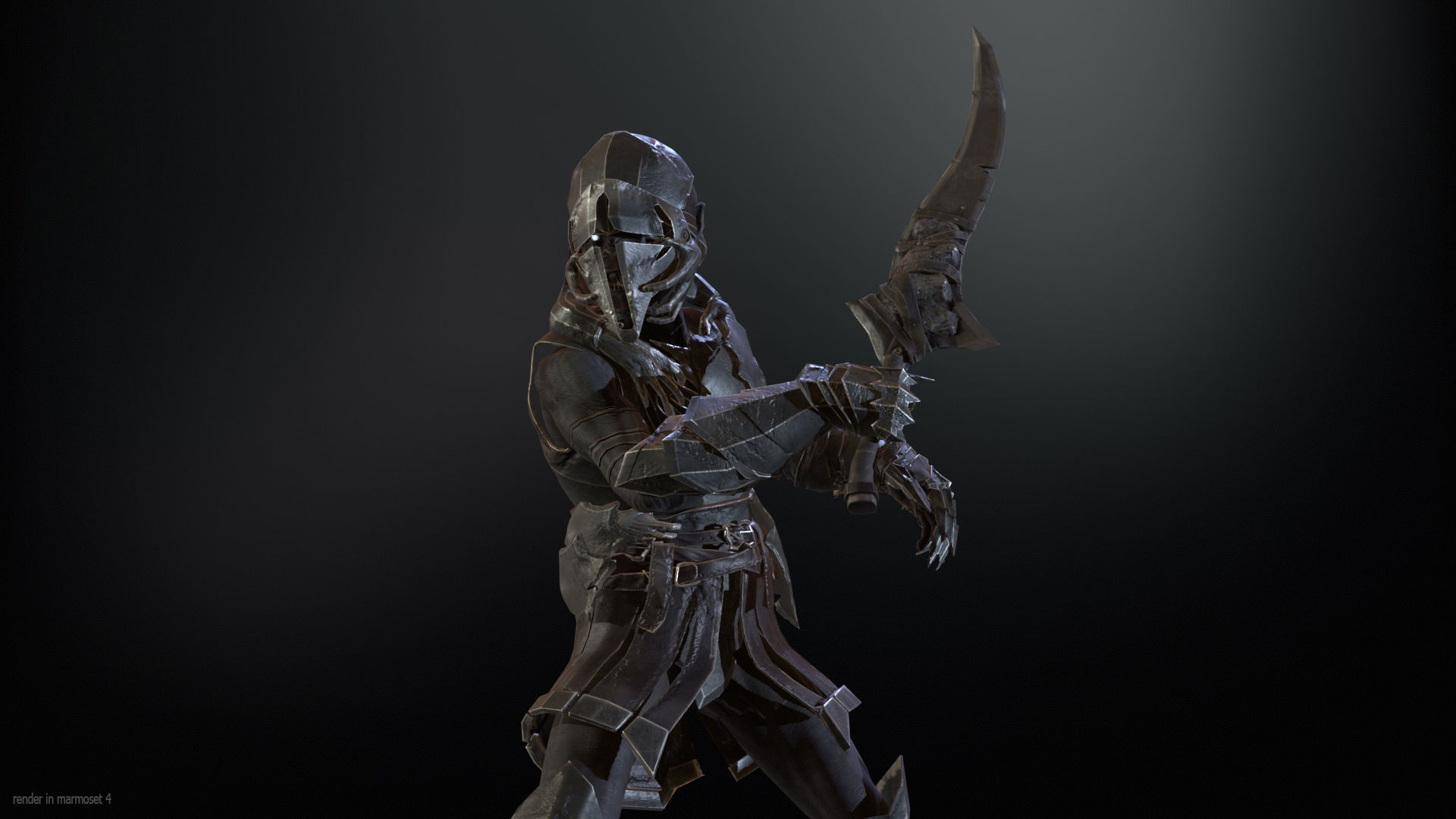 SkinnyOrc20 Low-poly 3D model_3