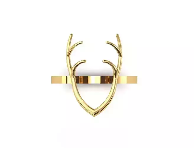 Deer antler ring
