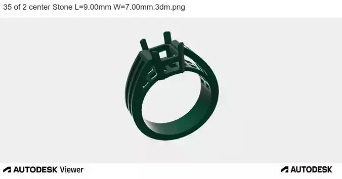 MEN RING EMERALD CUT CENTRAL STONE