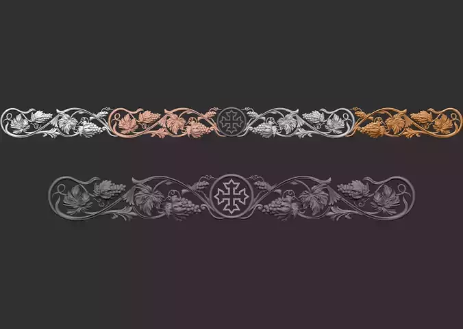 grape vine church cornice - repeatable parts