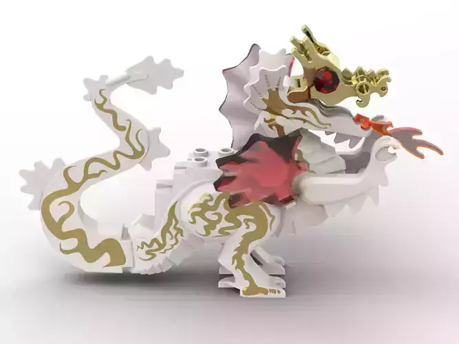 PixelBricks3D - LEGO Dragon Classic  3D print model