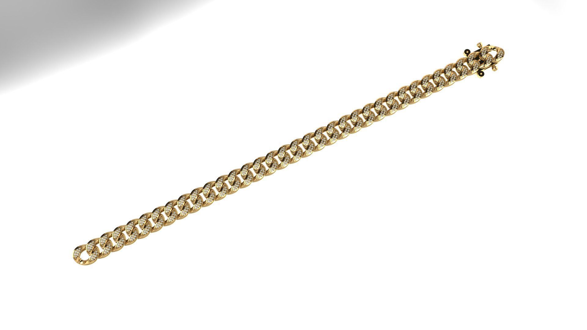 Cuban Bracelet 3D print model_2