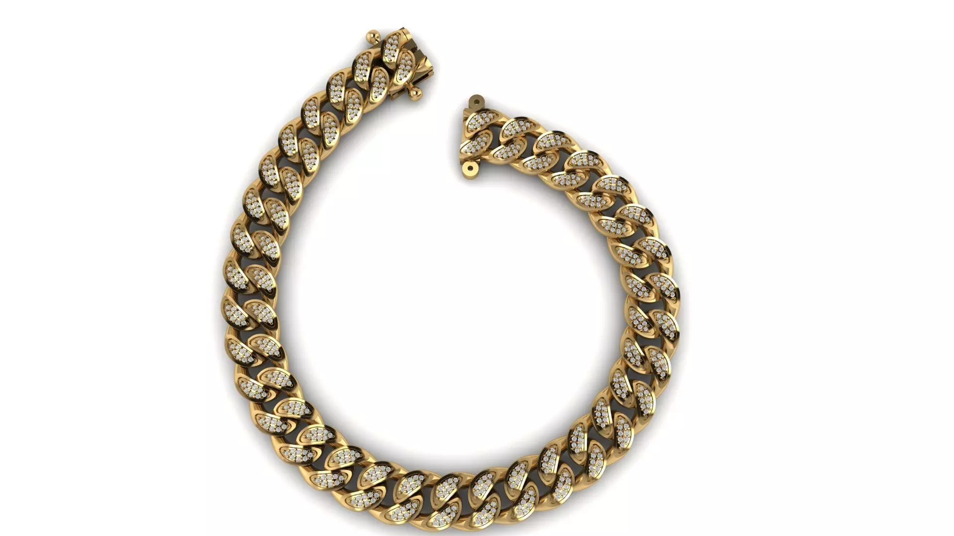 Cuban Bracelet 3D print model_0