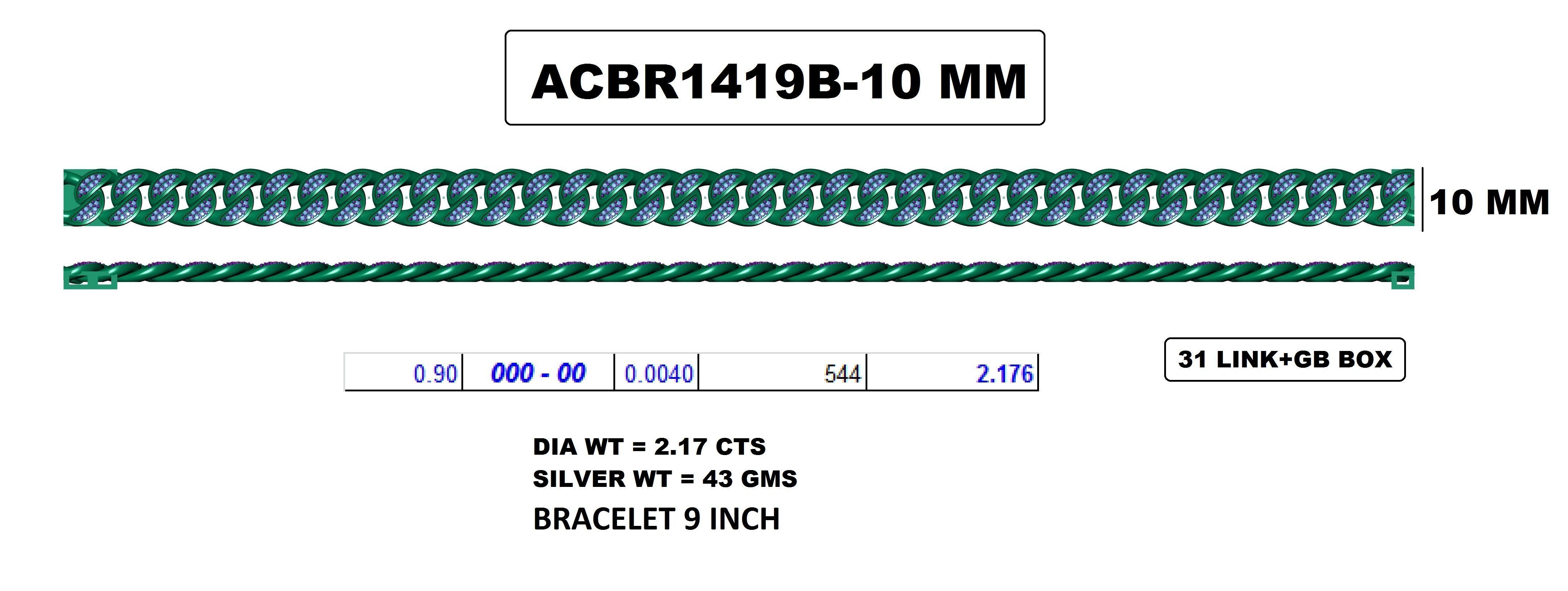 Cuban Bracelet 3D print model_1