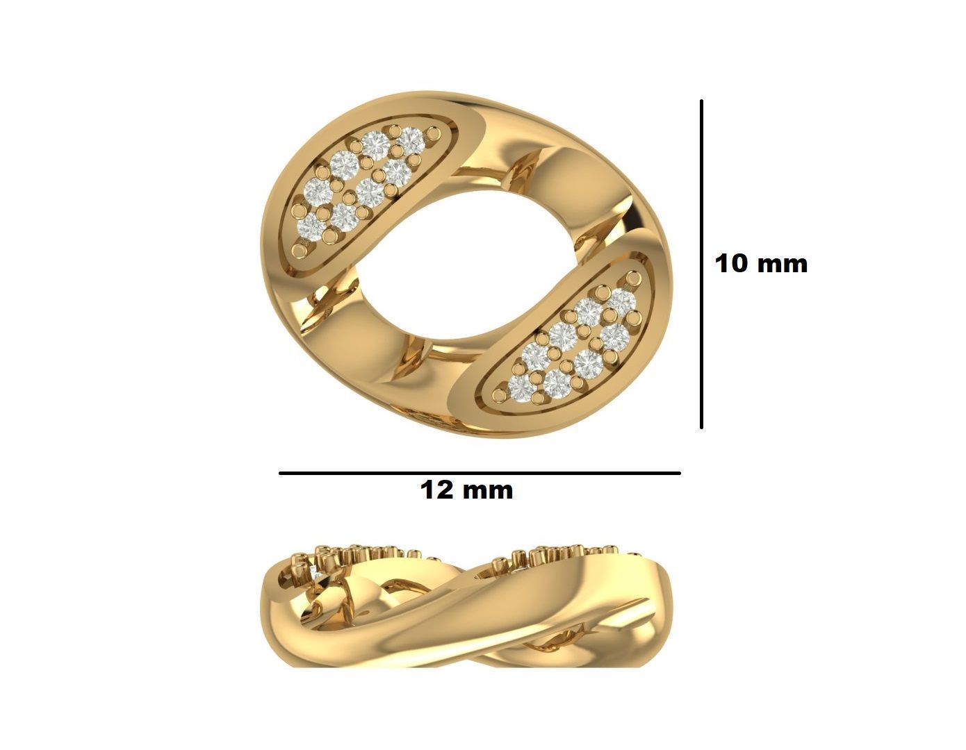 Cuban Bracelet 3D print model_5
