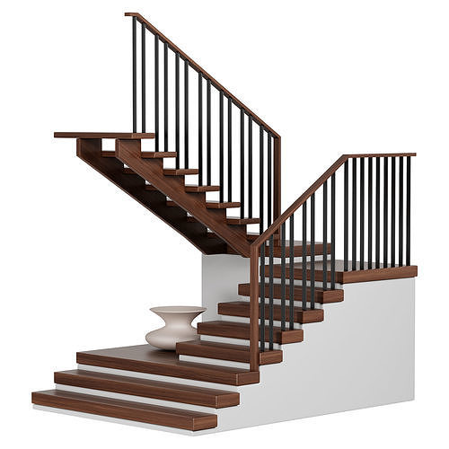 Modern Stairs 3D model