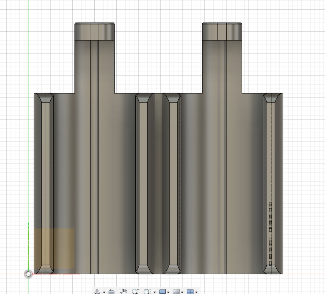 2-rounded shotgun shell holder for airsoft gun 3D print model_3