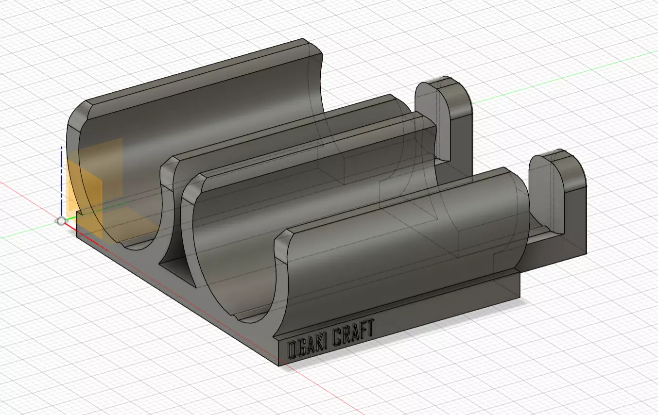 2-rounded shotgun shell holder for airsoft gun 3D print model_0