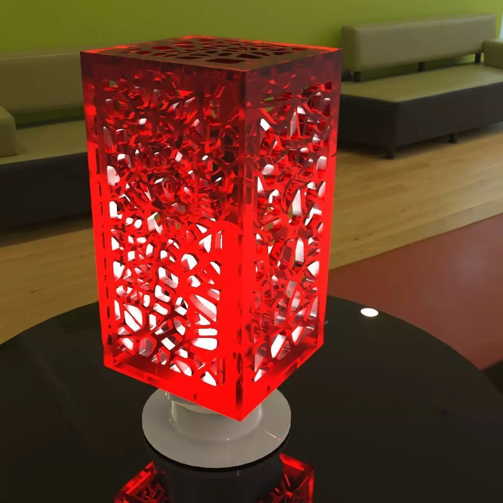 Christmas voronoi lights 3D print model
