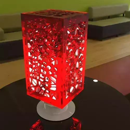 Christmas voronoi lights 3D print model