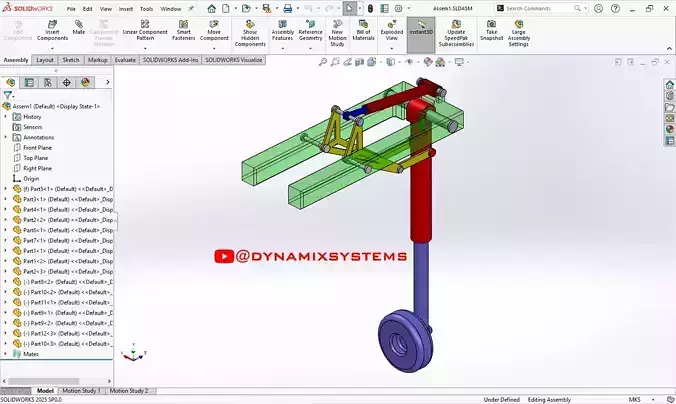 Landing Gear Mechanism Free 3D model