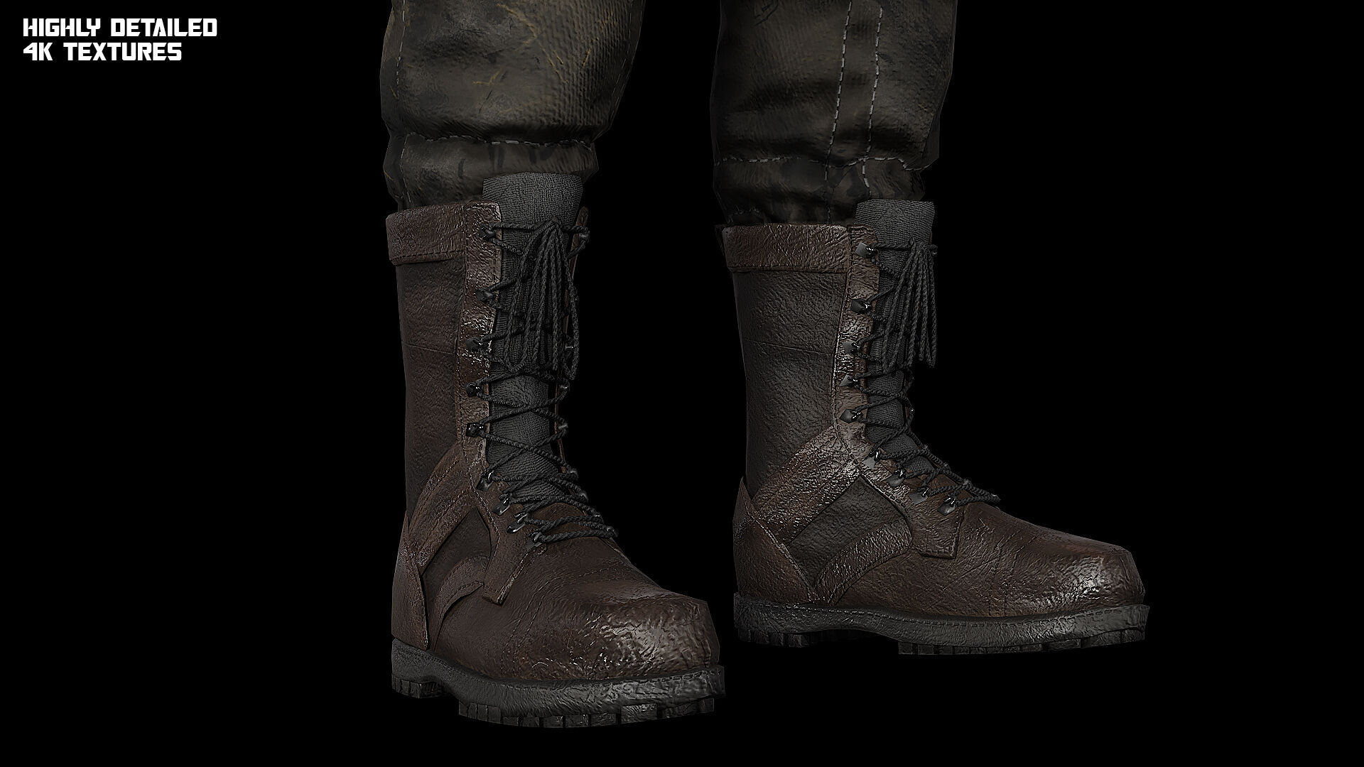 Post apocalyptic survivor 2 Game ready low poly character Low-poly 3D model_10