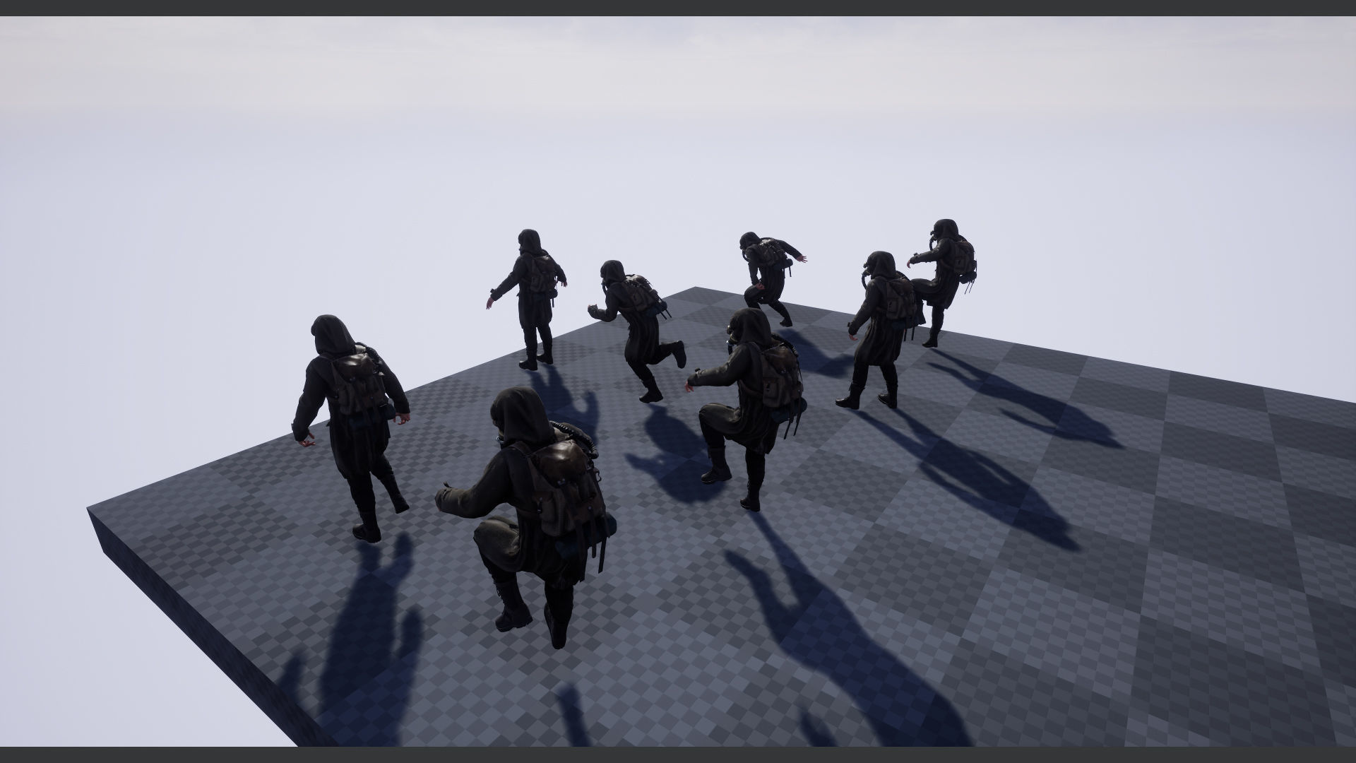 Post apocalyptic survivor 2 Game ready low poly character Low-poly 3D model_17