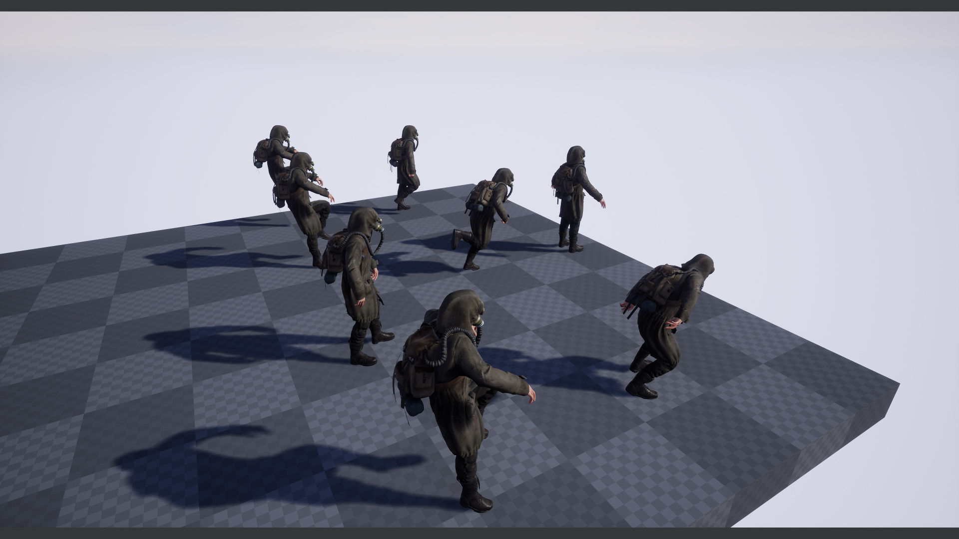 Post apocalyptic survivor 2 Game ready low poly character Low-poly 3D model_18