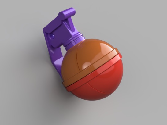 Gift Grenade Ornament 3D print model_1