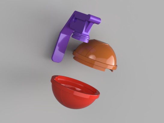 Gift Grenade Ornament 3D print model_3