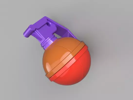 Gift Grenade Ornament 3D print model_0