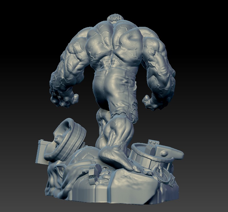 Hulk 3d Printable Model 3D print model_7