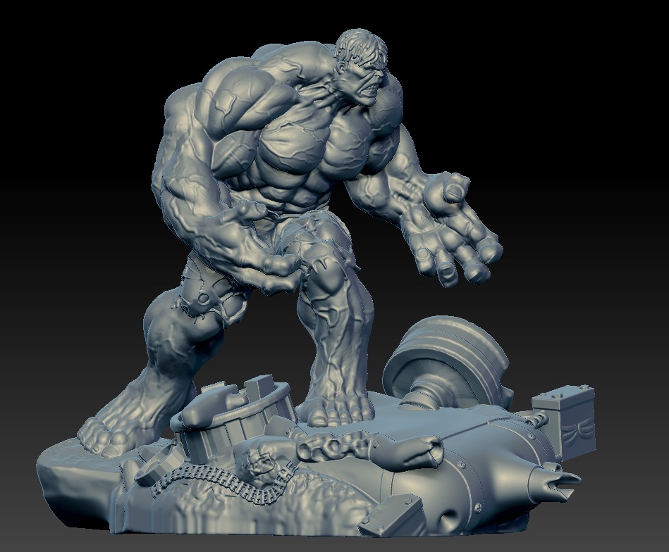 Hulk 3d Printable Model 3D print model_6