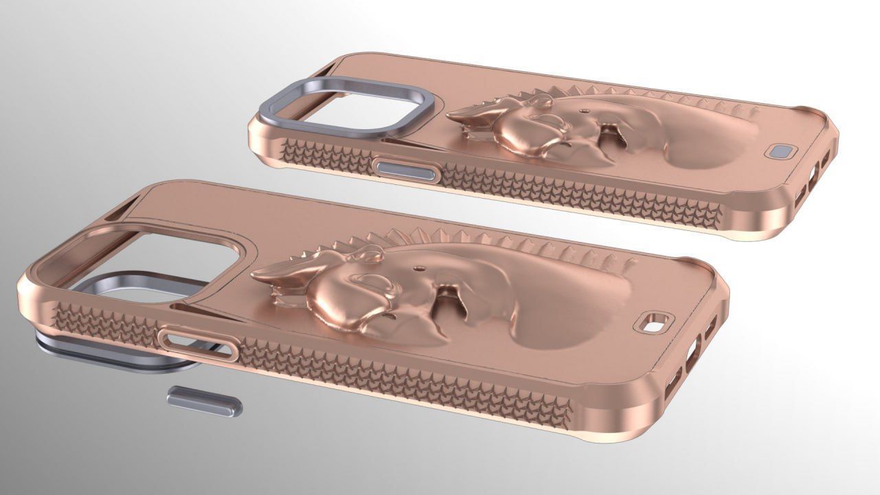 Homa on the back iphone 14 pro max guard 3D print model_2