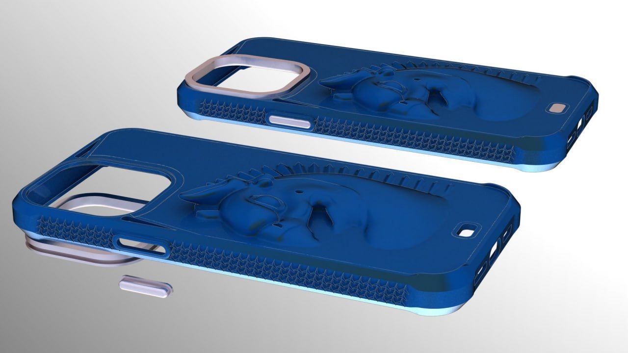 Homa on the back iphone 14 pro max guard 3D print model_1