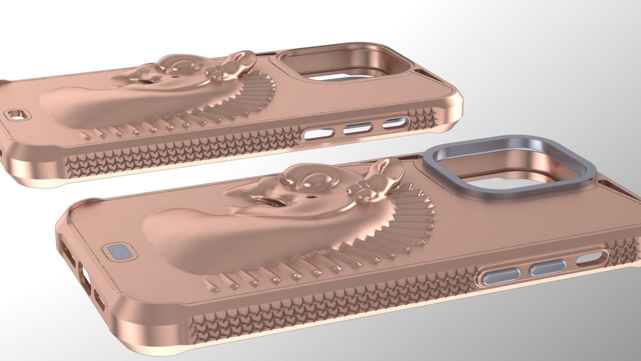Homa on the back iphone 14 pro max guard 3D print model_4