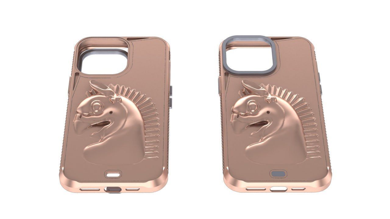 Homa on the back iphone 14 pro max guard 3D print model_3