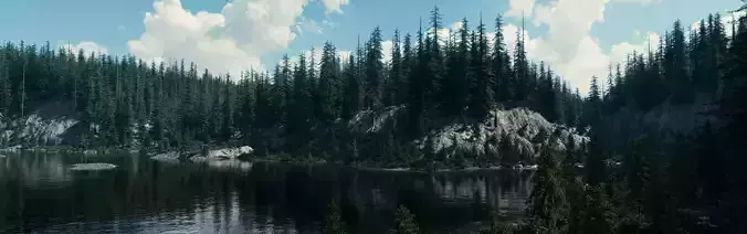 Landscape River Flow