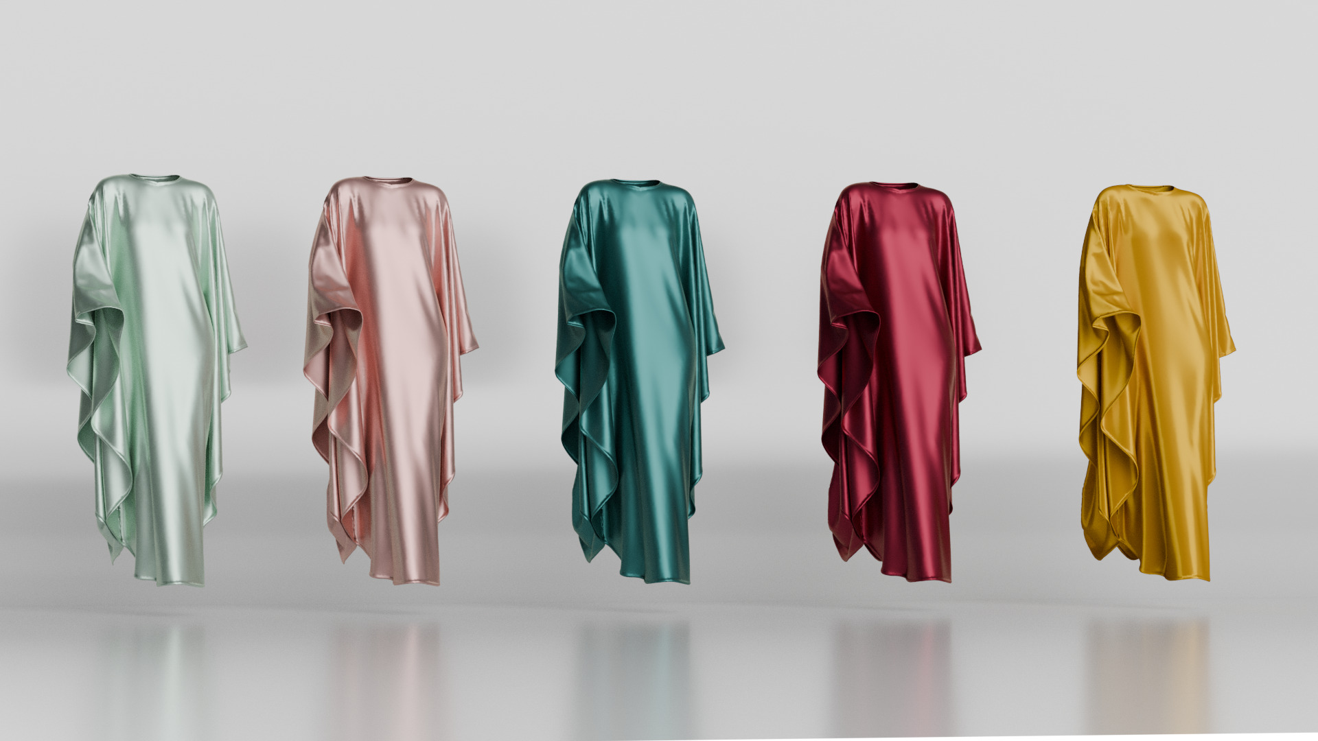 Butterfly Abaya Walk Cycle 3D model_20