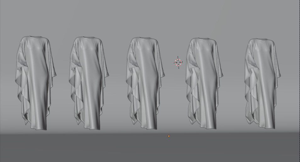 Butterfly Abaya Walk Cycle 3D model_21