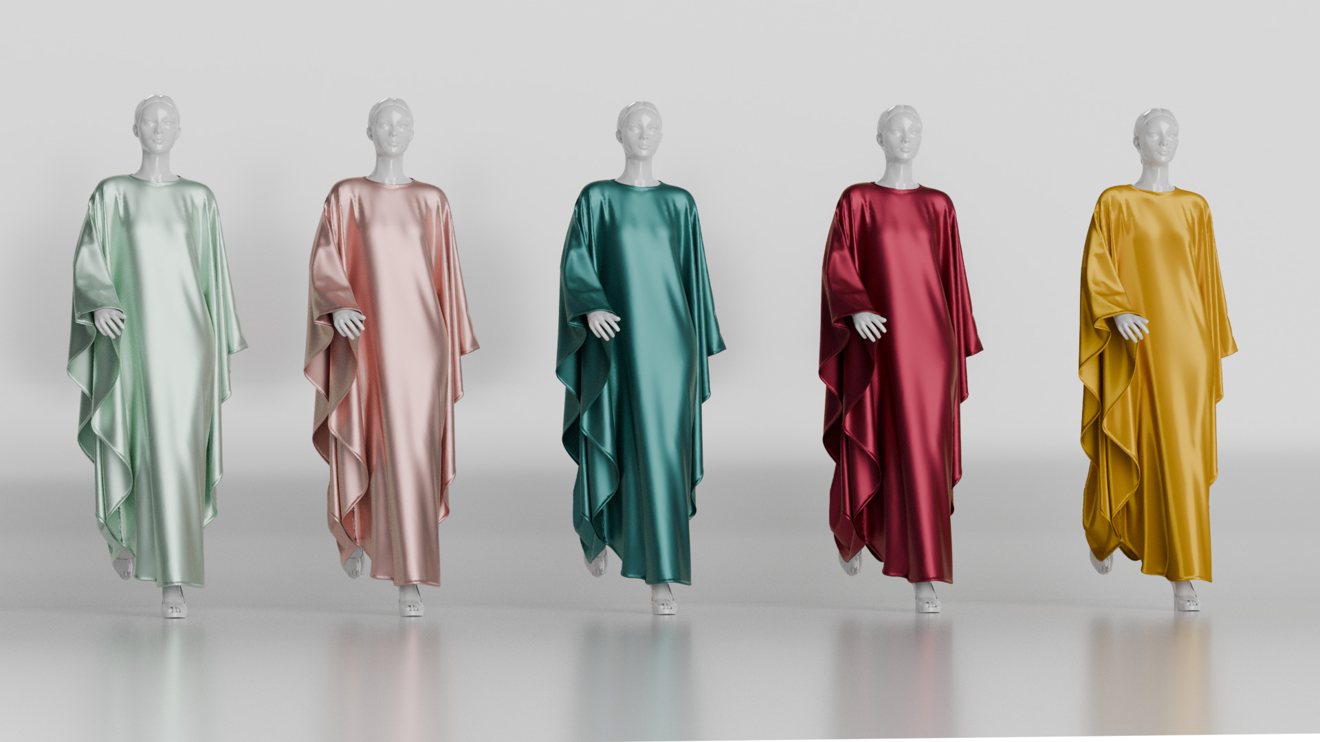 Butterfly Abaya Walk Cycle 3D model_18