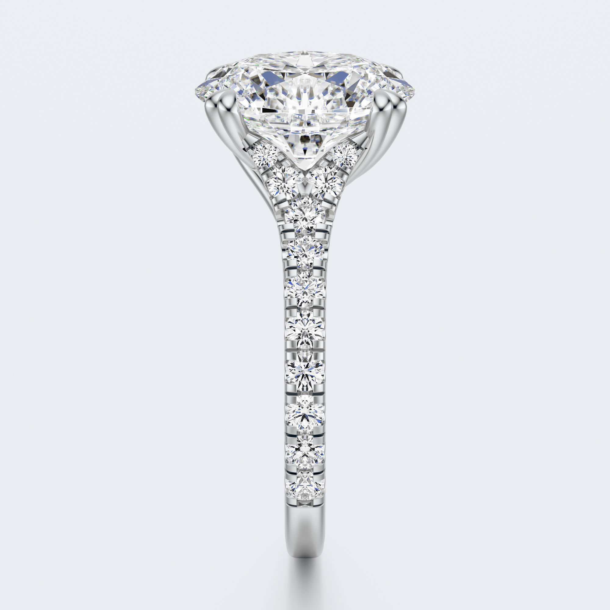 Oval cut engagement ring 3D print model_13