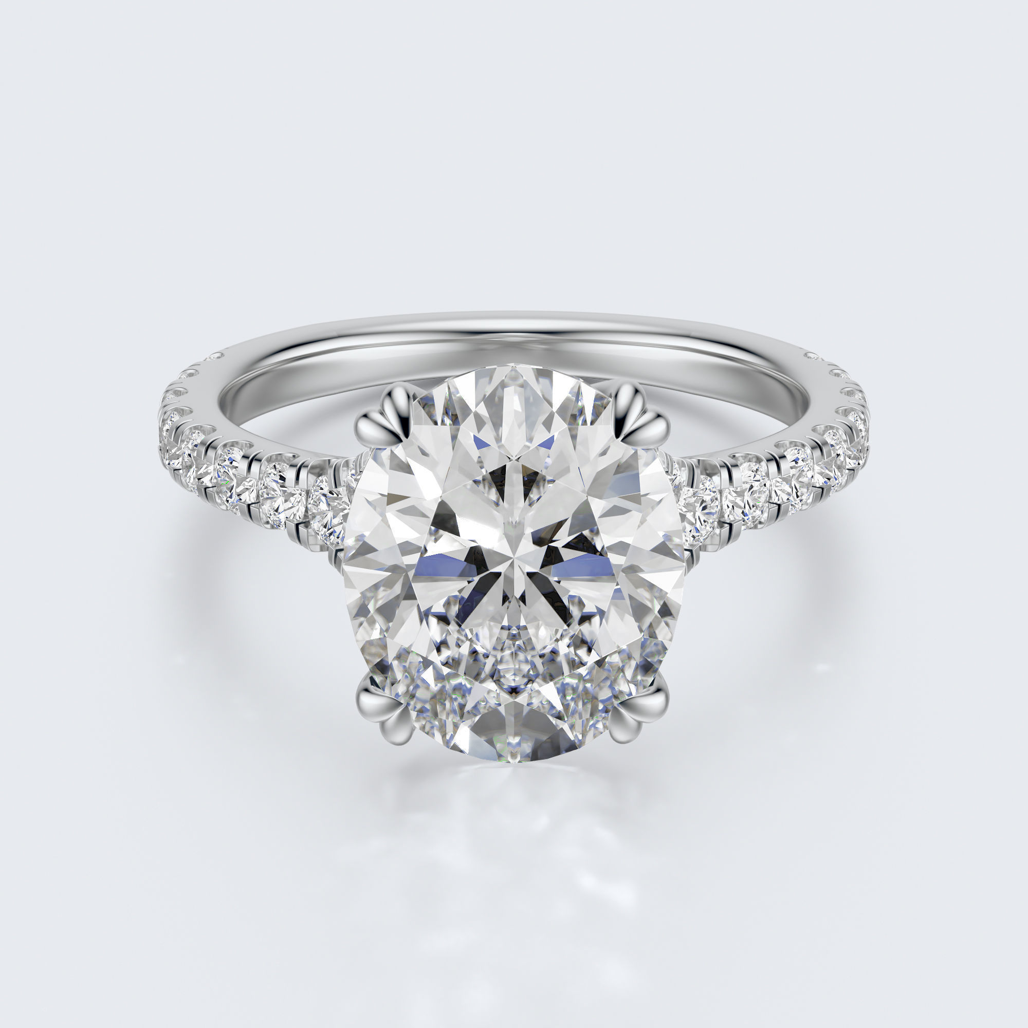 Oval cut engagement ring 3D print model_16