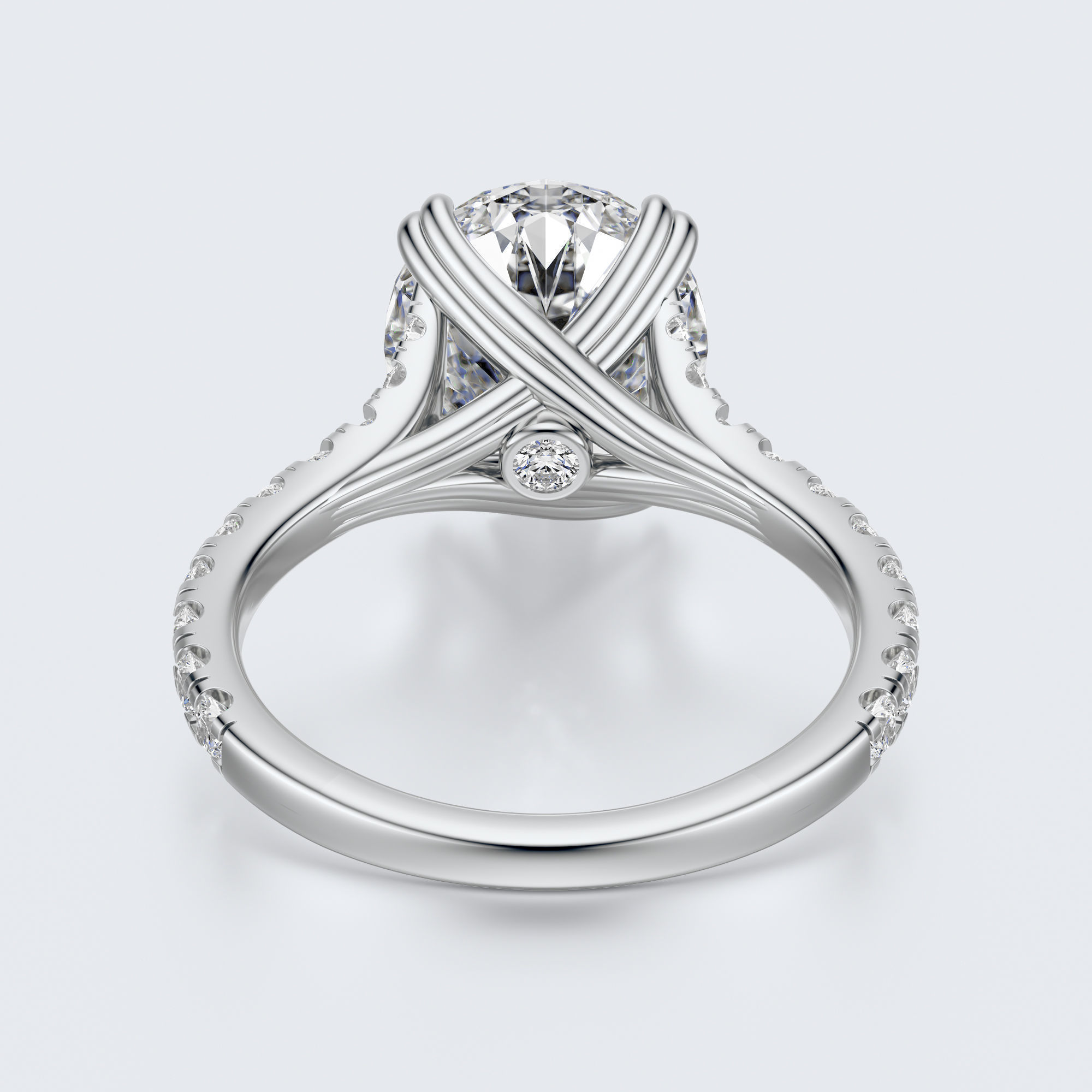 Oval cut engagement ring 3D print model_11