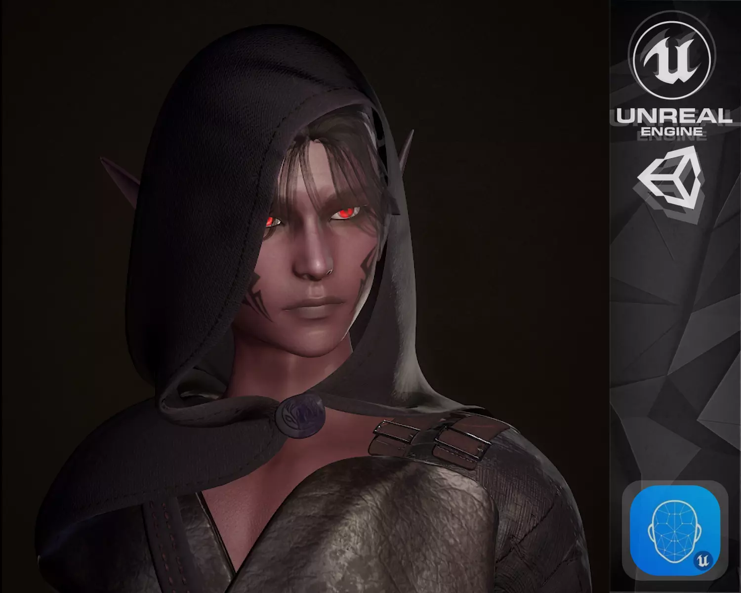 Rogue Azarain Low-poly 3D model