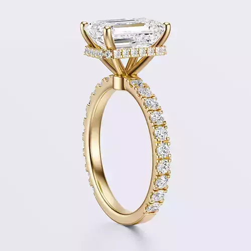 Emereald cut Engagement Ring