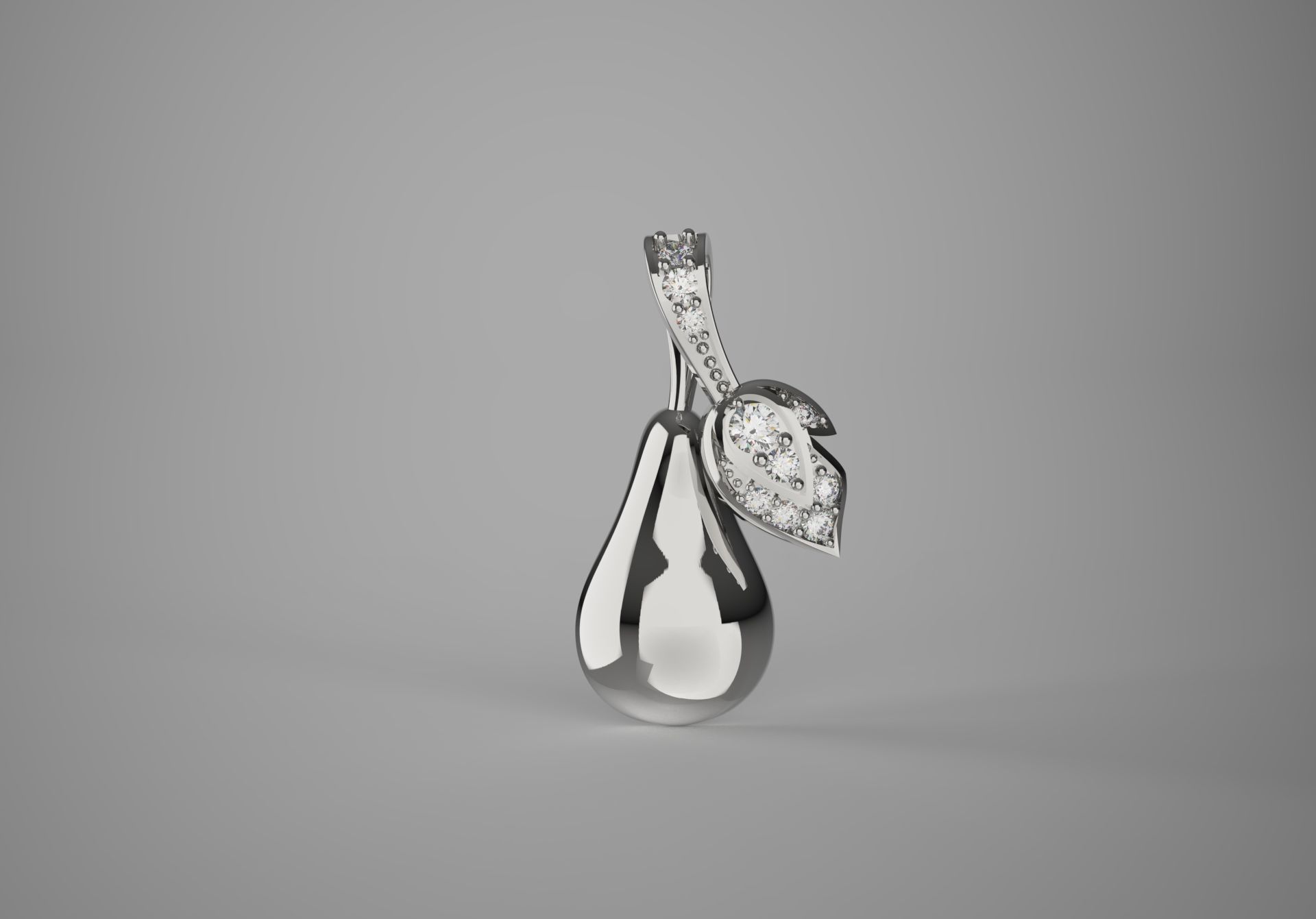 pear jewellery pendant jp0166 3D print model_9