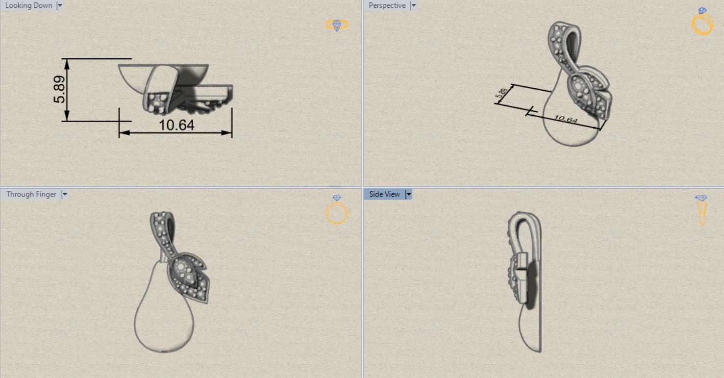 pear jewellery pendant jp0166 3D print model_17