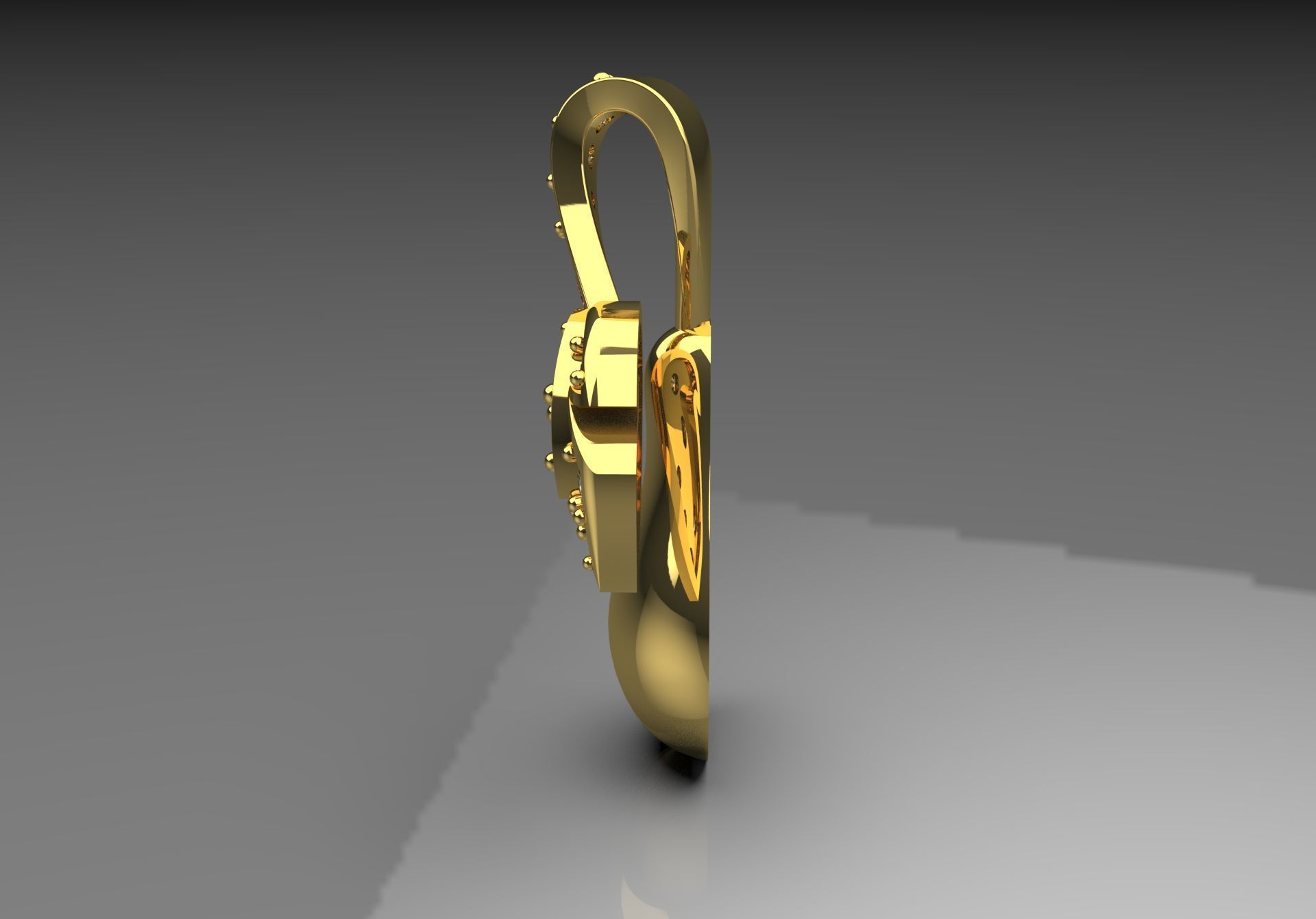 pear jewellery pendant jp0166 3D print model_2