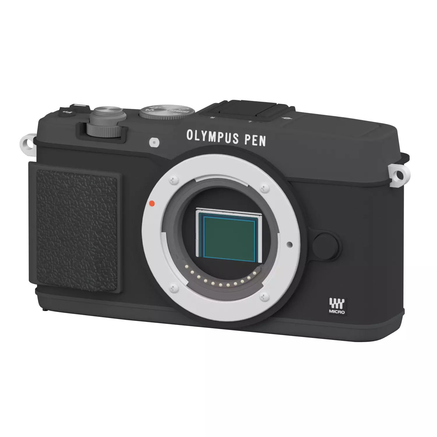 Olympus E P5 16 1MP Compact System Camera Low-poly 3D model_0
