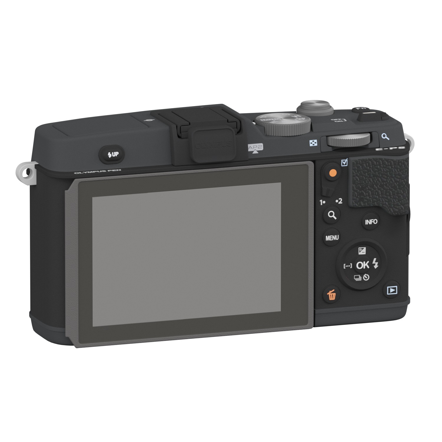 Olympus E P5 16 1MP Compact System Camera Low-poly 3D model_2