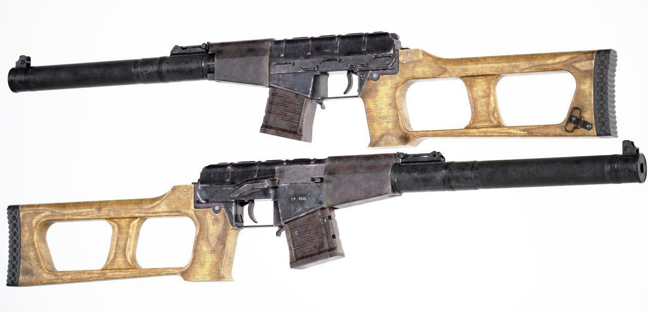 VSS Vintorez Gameready Low-poly 3D model_6